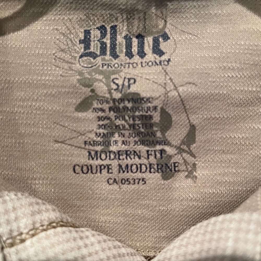 Blue by Pronto Uomo Tan Textured Modern Fit Polo Shirt - Picture 3 of 6